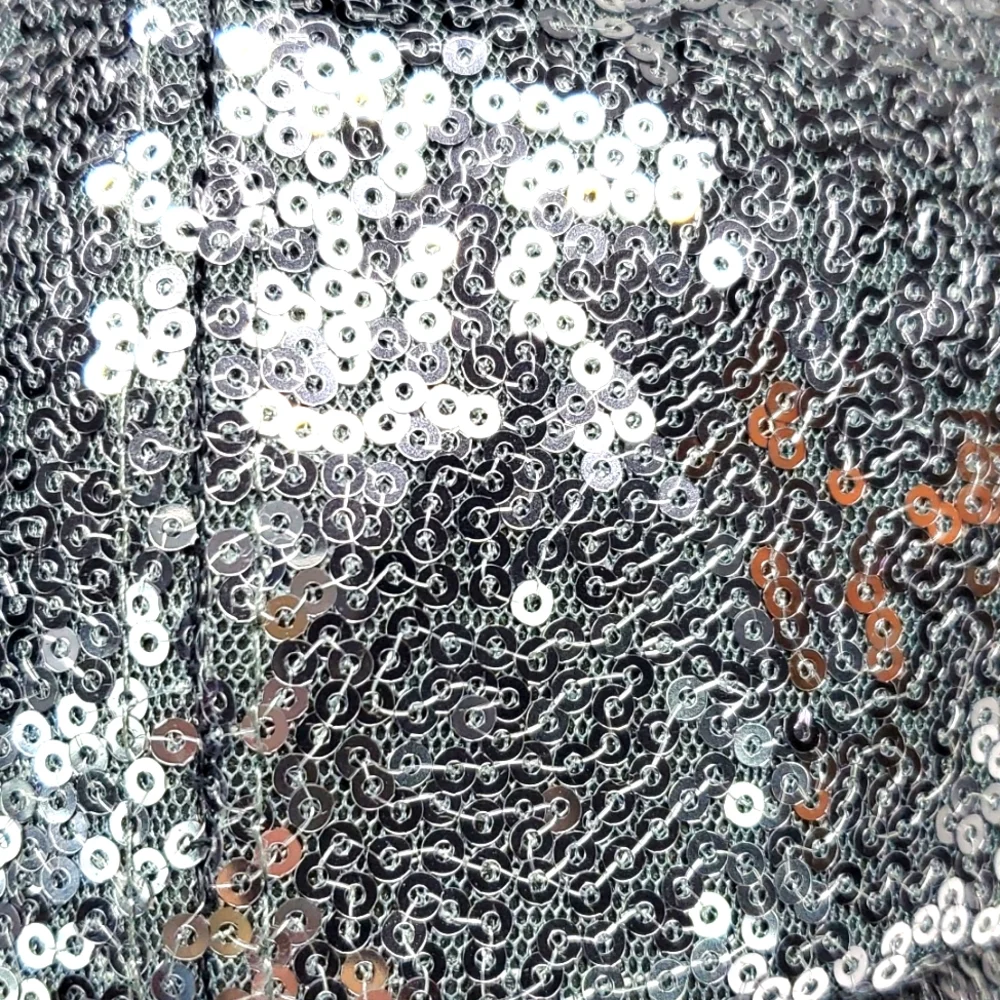 Gray Sequin Baseball Cap NIB
